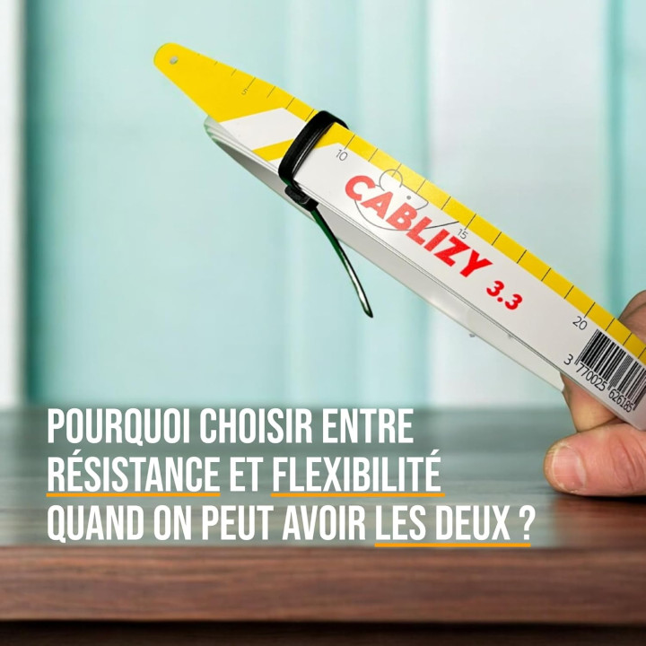 DUO Cablizy 3 m + 1,5 m | Aiguille Tire-Fil Made in France
